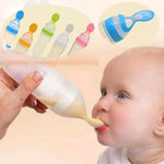 Load image into Gallery viewer, 90mL Silicone Feeding Bottle with Spoon
