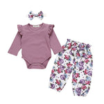 Load image into Gallery viewer, Floral Baby Girl Romper Outfit
